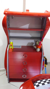 Gas Pump Kids Dresser Red uscarbed
