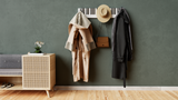 Piano Coat (21 Key) -Wall Mountable Piano Towel Coat Umbrella Bag Hanger Hook Rack Coat Hooks - Black and White
