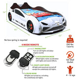 Nitro RX Twin Race Car Bed with LED & Sound FX