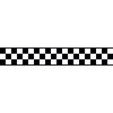 Checkered Wall Decal Sticker for Kidsroom US Car Bed