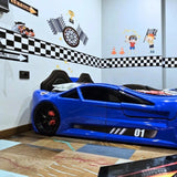 WALL STICKER SET FOR KIDS ROOM US Car Bed