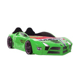 MOON Luxury Twin Race Car Bed with LED Lights & Sound FX Uscarbed