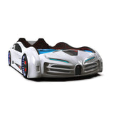 Speedy Max Race Car Bed -White