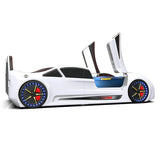 Speedy Max Race Car Bed -White