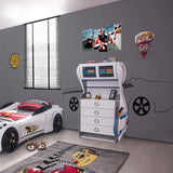 Gas Station Pump Bedroom Dresser White uscarbed