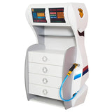 Gas Station Pump Bedroom Dresser White uscarbed