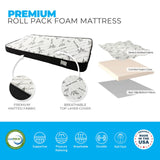 Core Comfort Kids Roll-Pack Foam Mattress