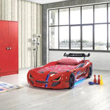 MVN1 FULLTIME Race Car Bed with LED Lights & Sound FX