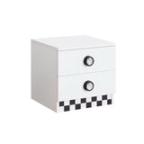 Star Racer Nightstand White carbedus