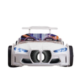 GTX Twin Race Car Bed with LED Lights & Sound FX