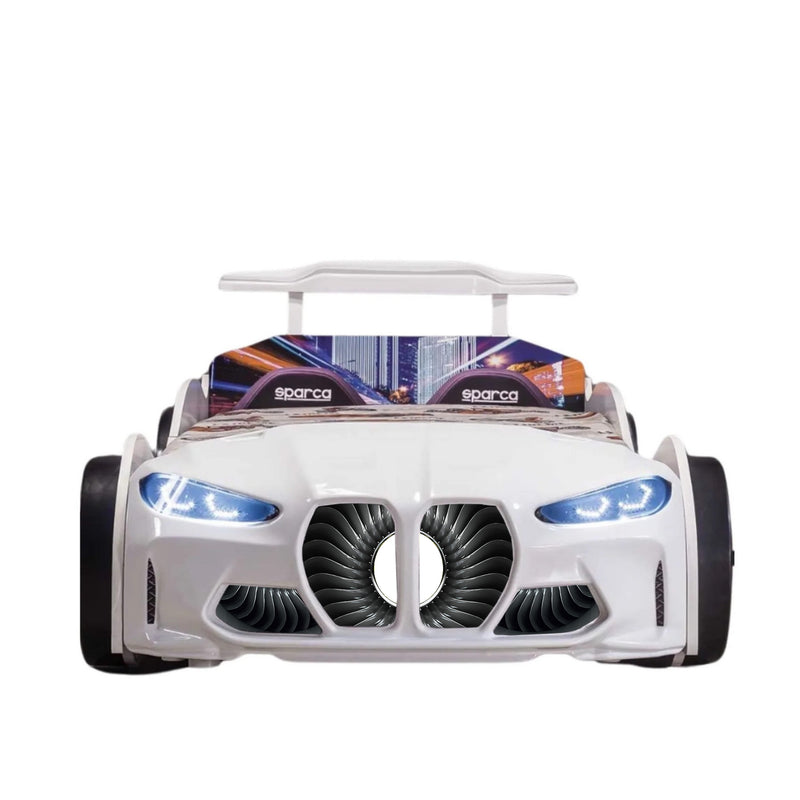 GTX Twin Race Car Bed with LED Lights & Sound FX