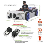 GTX Twin Race Car Bed with LED Lights & Sound FX