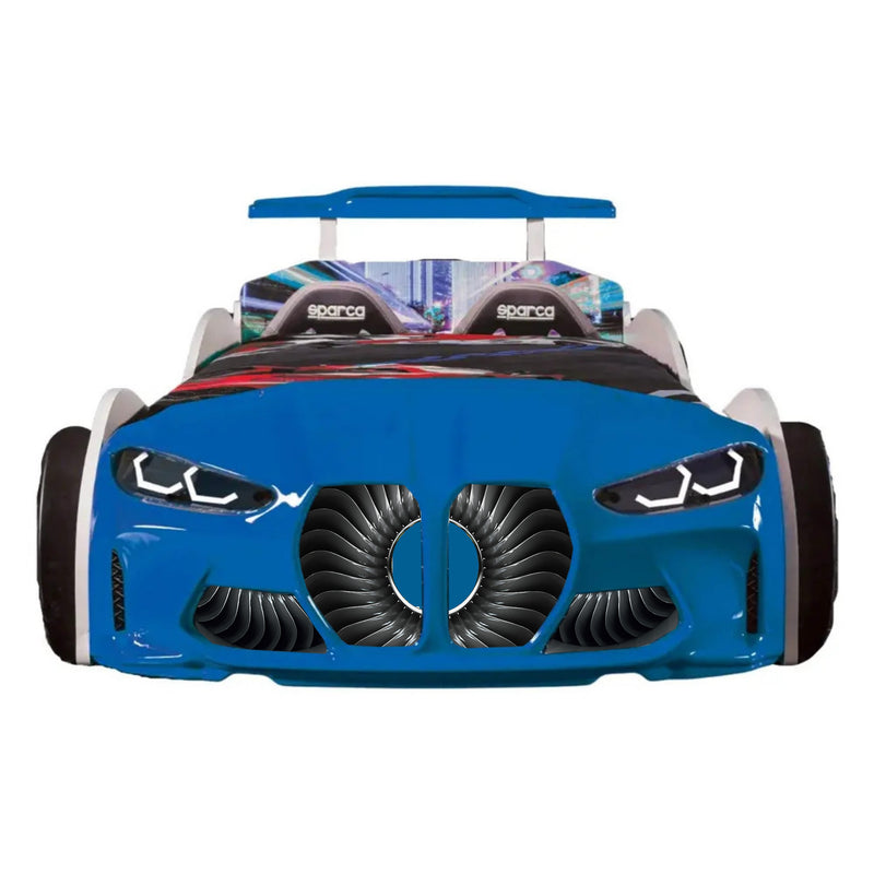 GTX Twin Race Car Bed with LED Lights & Sound FX