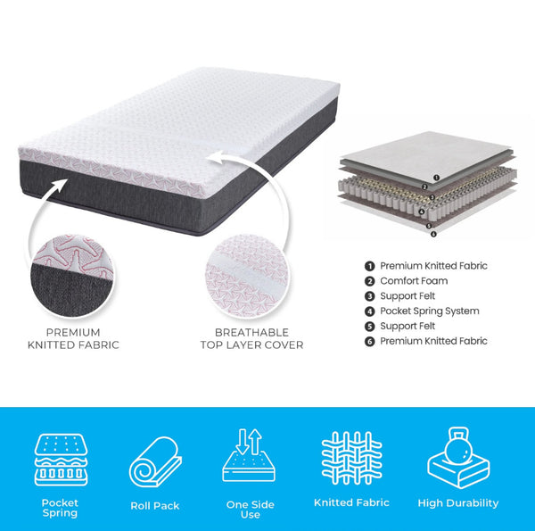 Supreme Dream Pocket Spring Premium Twin Mattress