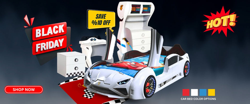 Car Bed, Race Car Bed, Kids Dresser US CAR BED, Toddler Car Bed