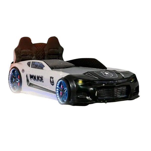 Police Champion Race Car Bed (should lean back seat)