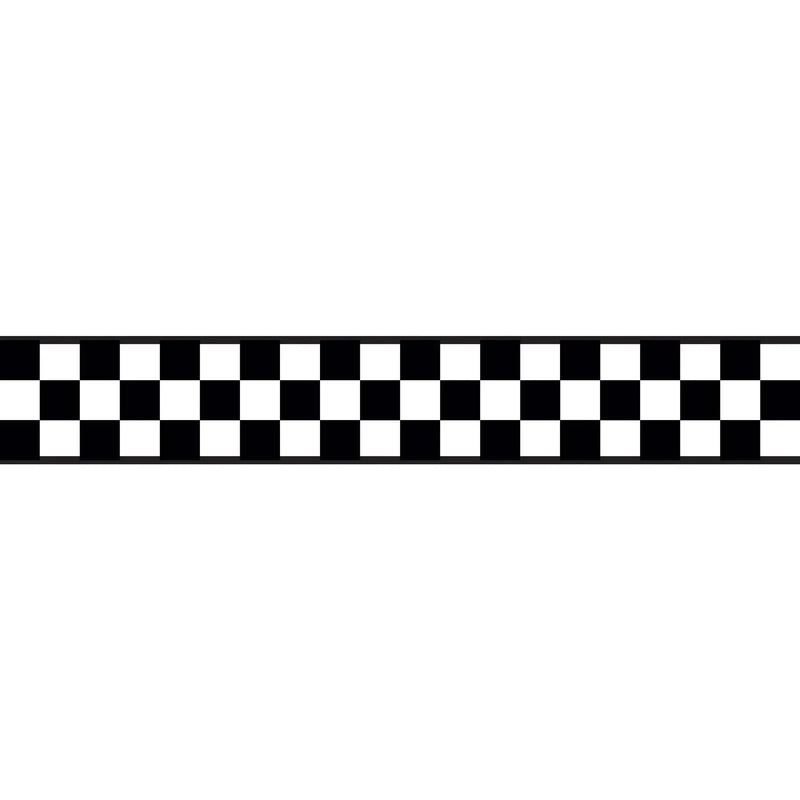 Checkered  Wall Decal Sticker for Kidsroom US Car Bed