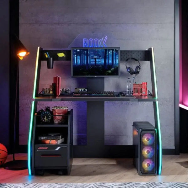 Kids Gaming Desk and Roox Nightstand