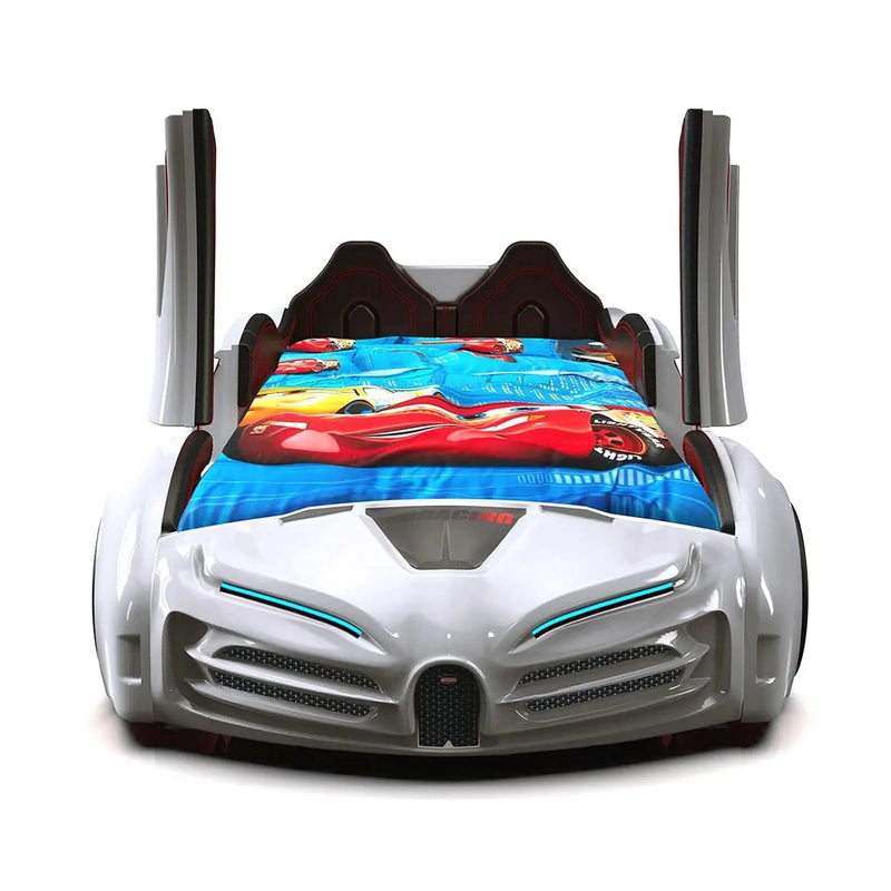Speedy Max Race Car Bed -White