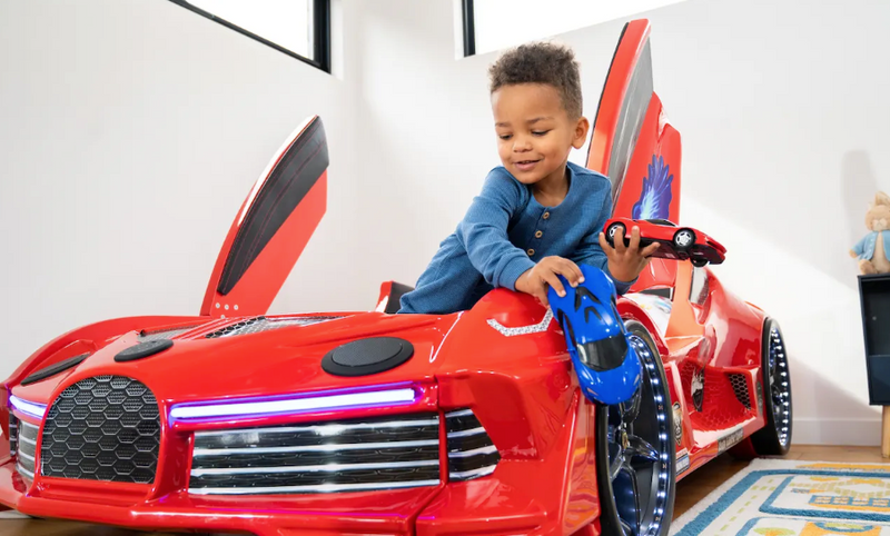 Children's race top car beds