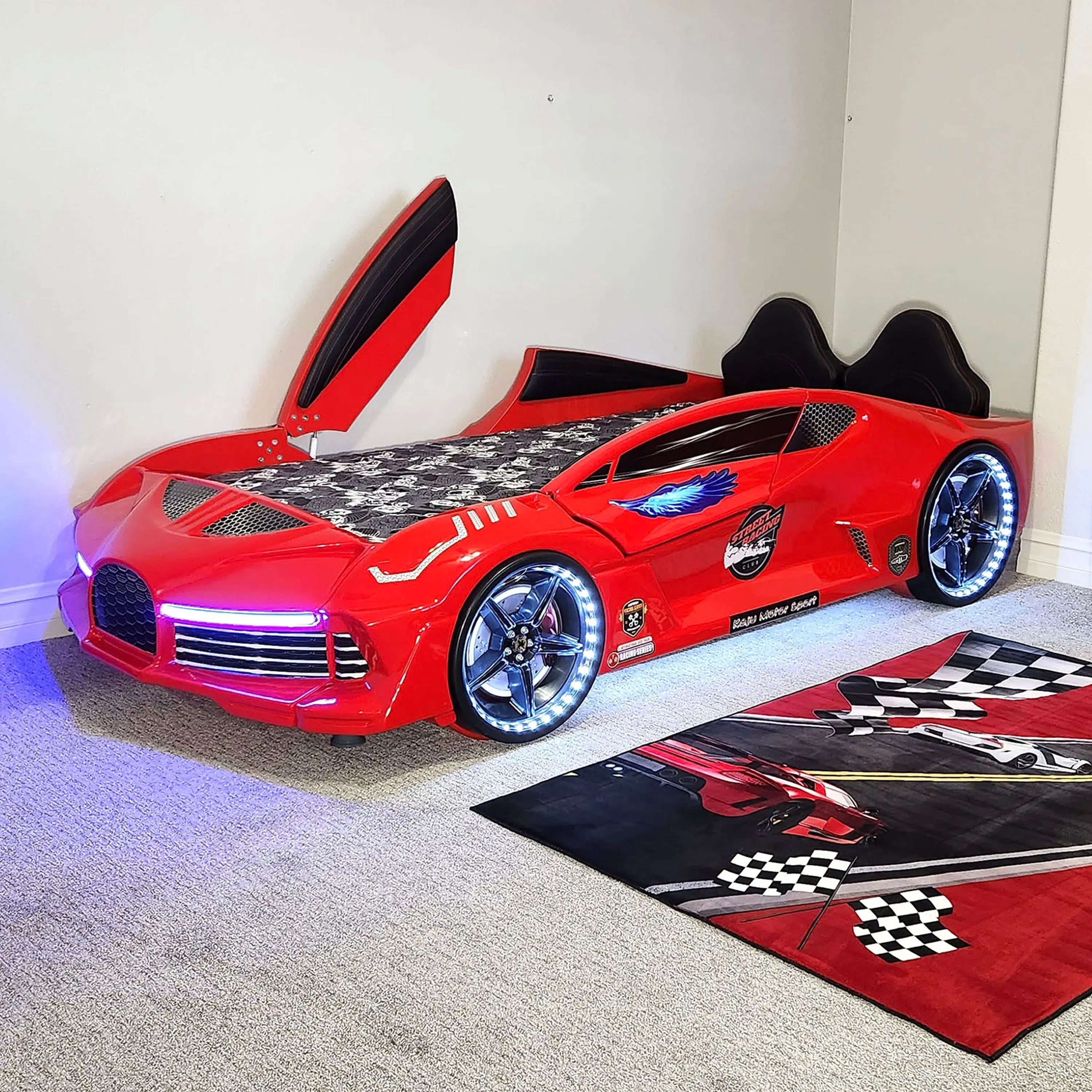AERO EXTREME Racecarbed with LED Lights - Ready for the Race