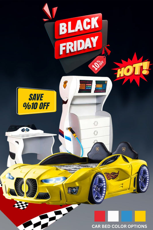 Car Bed, Race Car Bed, Kids Dresser US CAR BED, Toddler Car Bed
