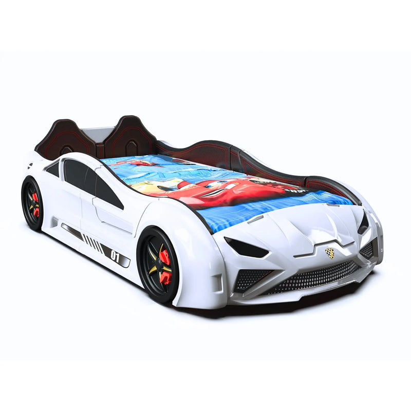LAMBO RX Twin Race Car Bed with LED & Sound FX uscarbed