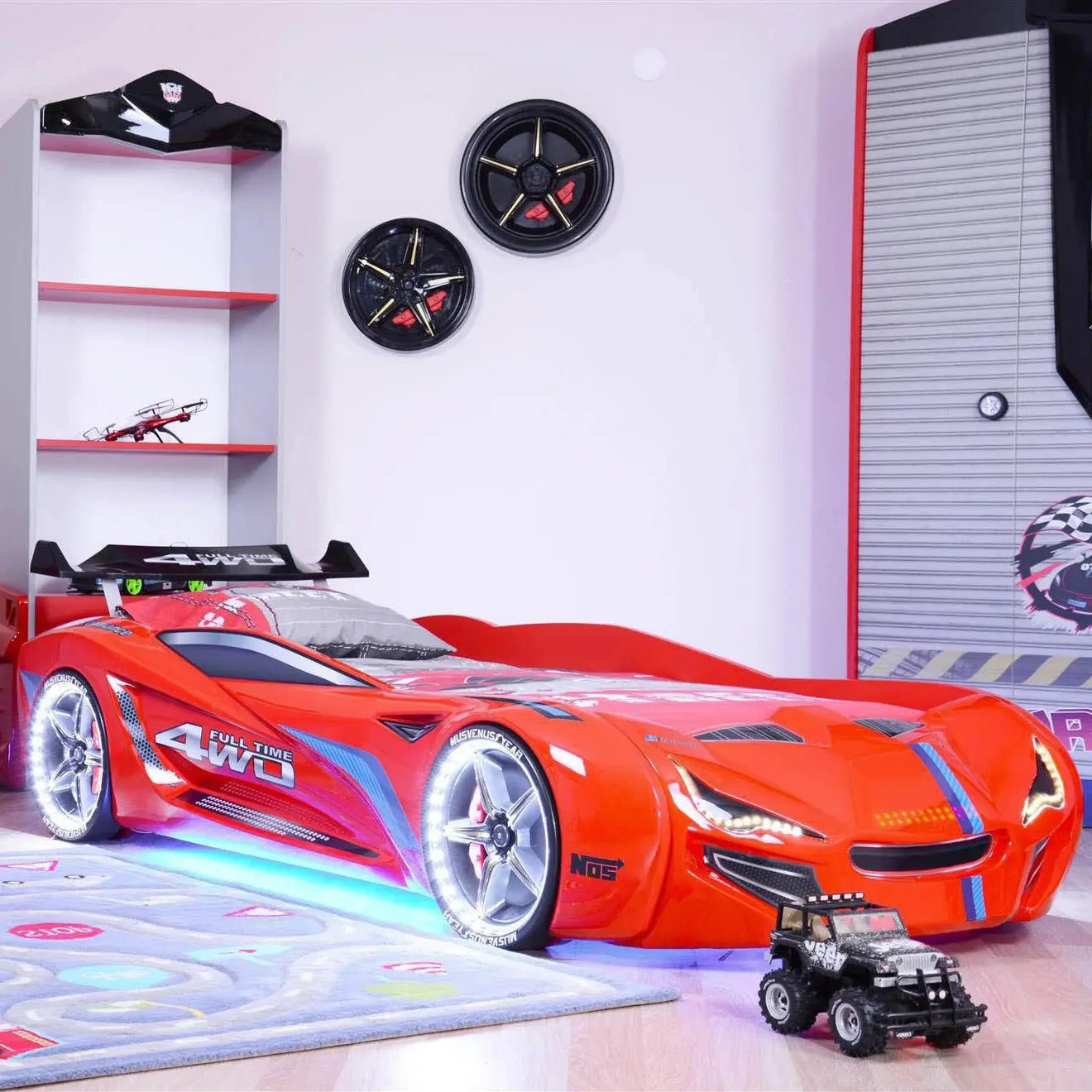 MVN1 FULLTIME Race Car Bed with LED & Sound | US Car Bed