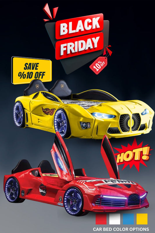 Car Bed, Race Car Bed, Kids Dresser US CAR BED, Toddler Car Bed