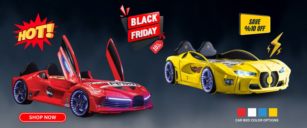 Car Bed, Race Car Bed, Kids Dresser US CAR BED, Toddler Car Bed