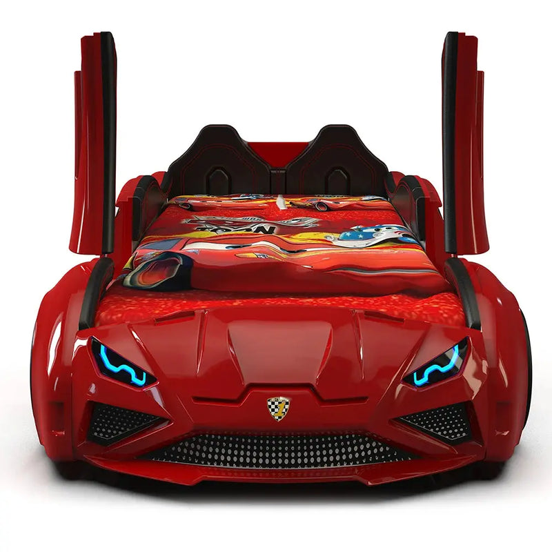 LAMBO RX Twin Race Car Bed with LED & Sound FX