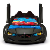MZ EXTREME Twin Race Car Bed with LED Lights & Sound FX Uscarbed