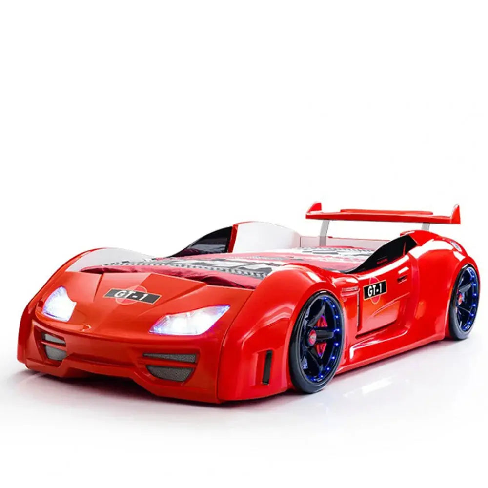 GT 999 Car Bed, Race Car Bed, Red Car Bed