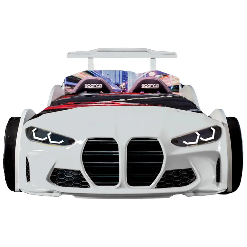 GTX Twin Race Car Bed with LED Lights & Sound FX carbedus